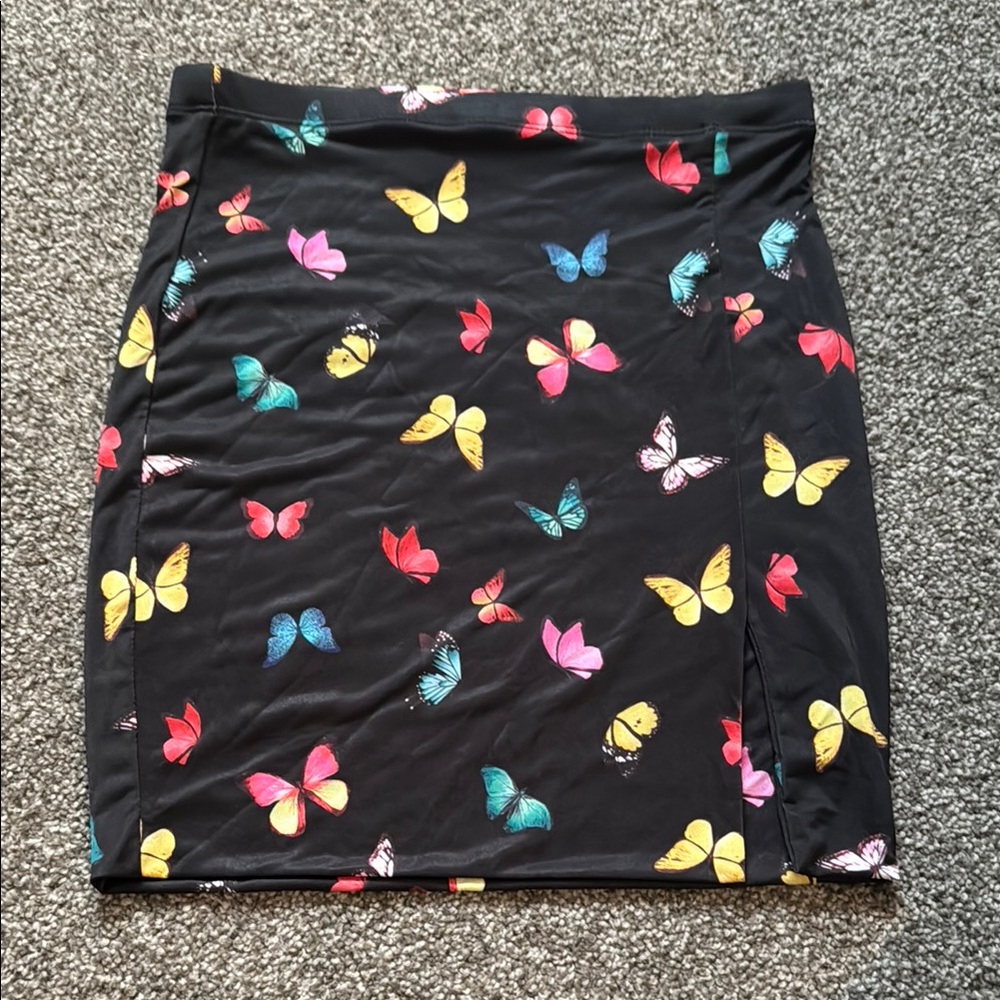 Better Be Black and Yellow Casual Pencil Skirt